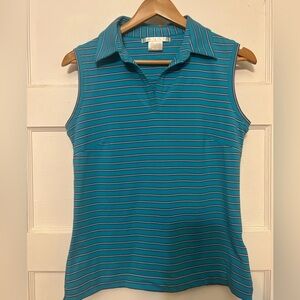 Nike Golf Women’s Blue Fit Dry Sleeveless Polo Top Shirt - Size Medium - NWOT